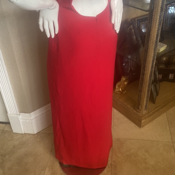 Cire A DIvision of Landra Red Halter Prom Cocktail Formal Gown Dress Sz 4 - Picture 8 of 11